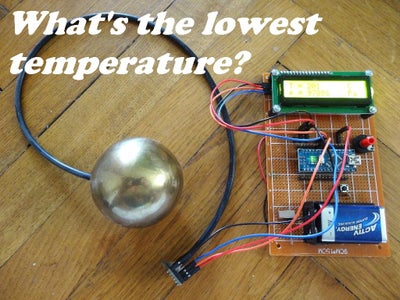 Determination of the Lowest Possible Temperature With Arduino - the Absolute Zero Temperature