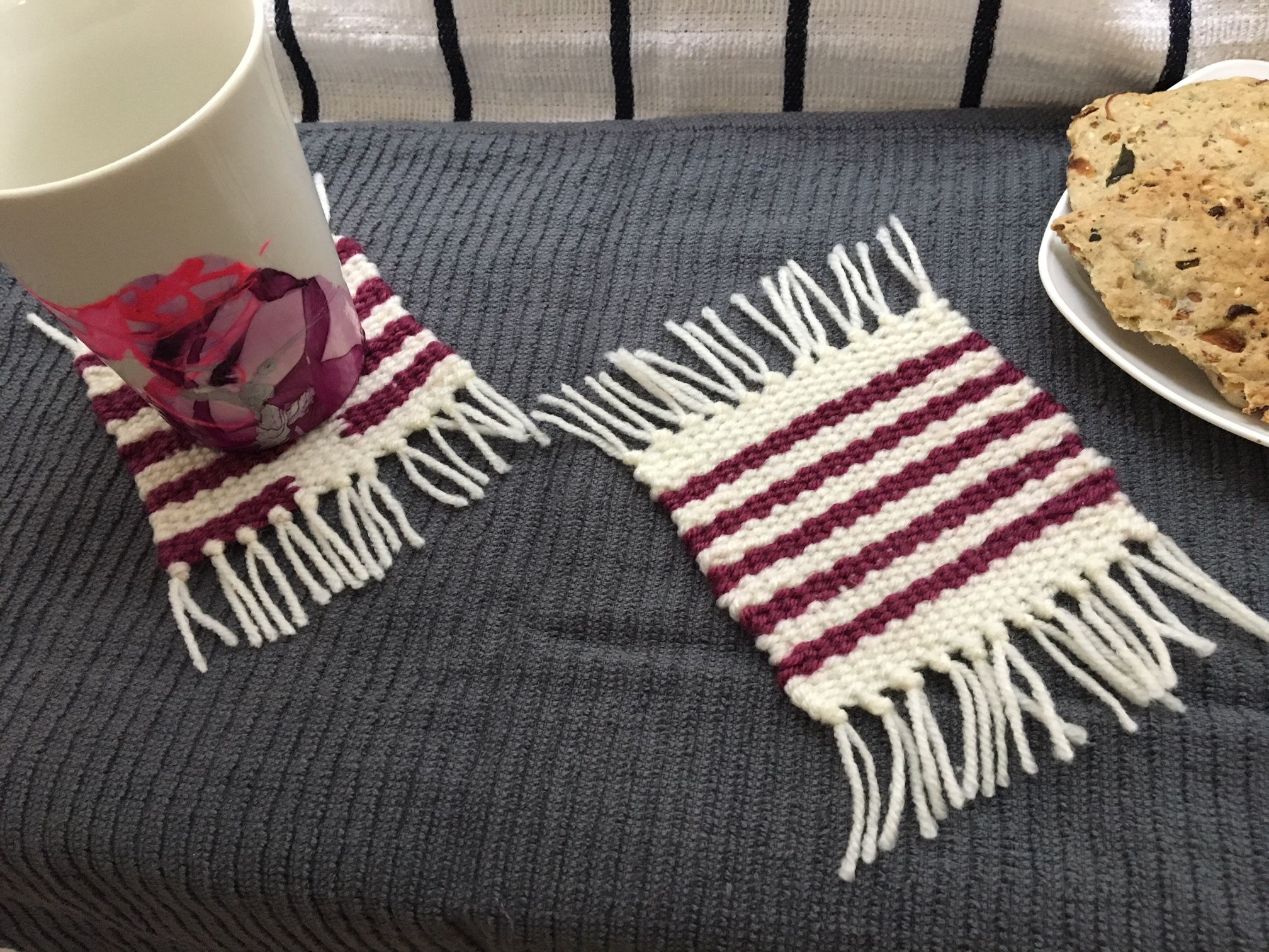 Woven Coasters Using Cardboard As a Loom 8 Steps (with Pictures