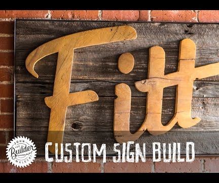 Reclaimed Wood Sign
