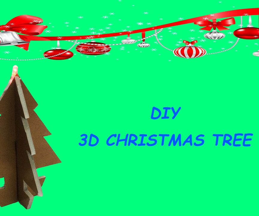 Christmas Decoration : How to Make 3D Christmas Tree