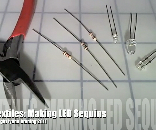 ETextiles: Making LED Sequins