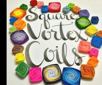 How to do quilling square vortex coil