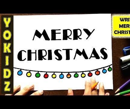 HOW TO WRITE MERRY CHRISTMAS IN DESIGN
