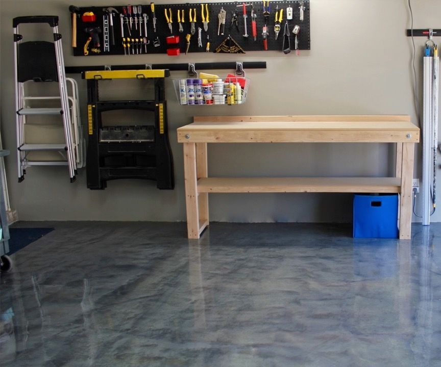 Garage Floor Before/After