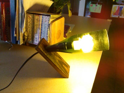 Floating Wine Bottle Lamp
