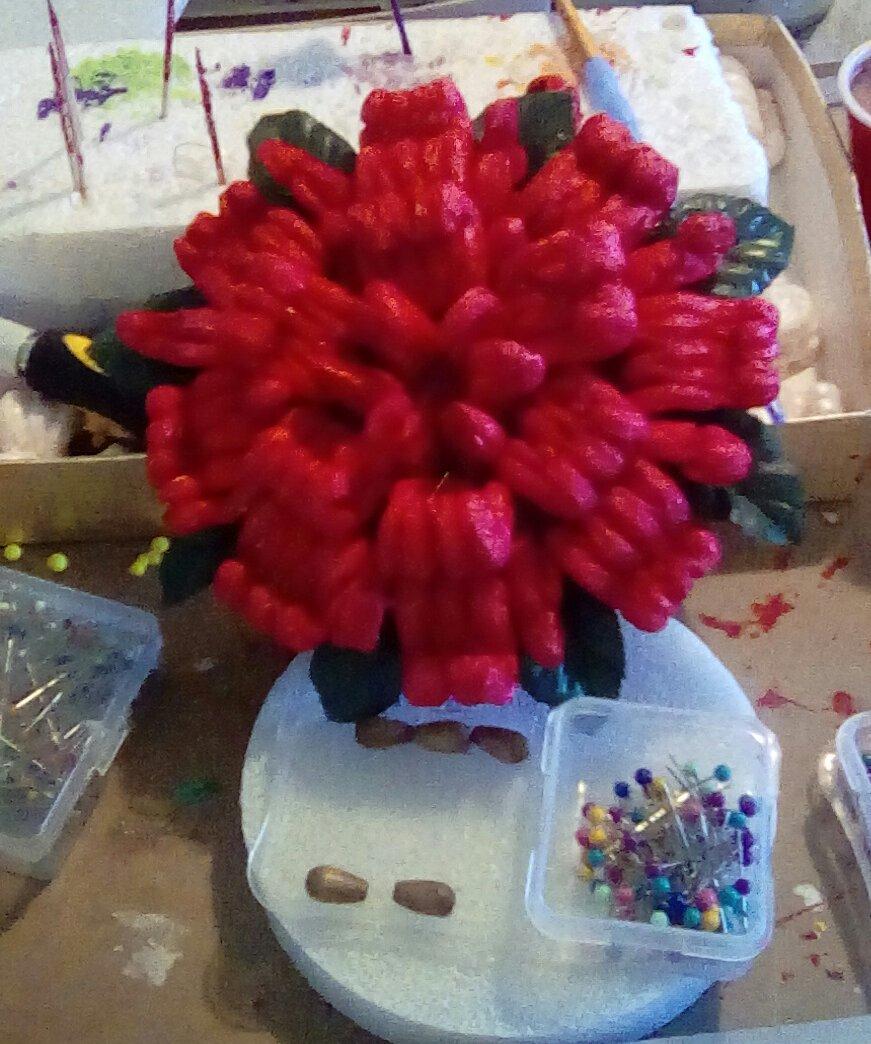 Forming & Placing 🌺Setting the Poinsettia🌺