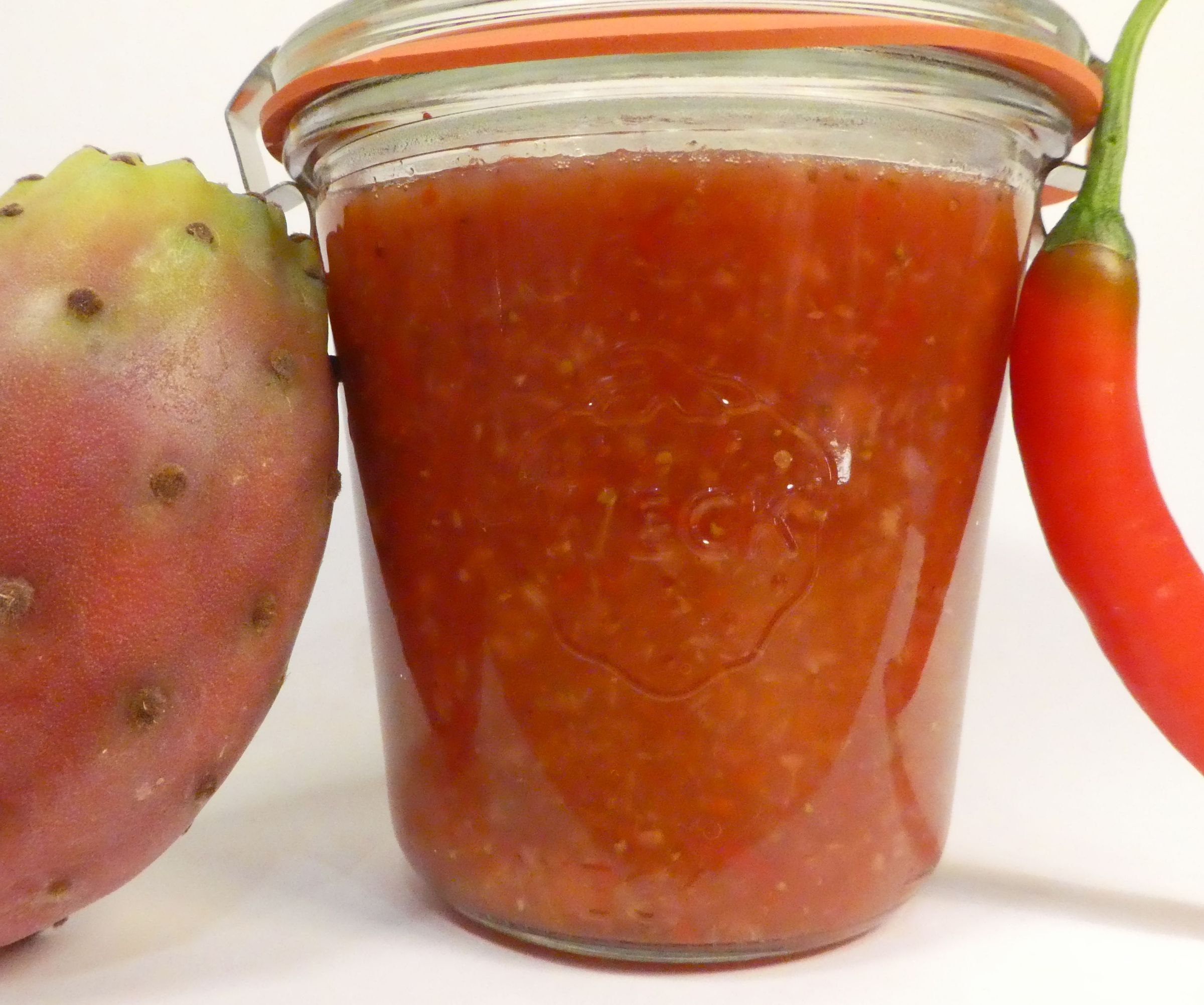 Strawberry Chatney With Prickly Pear