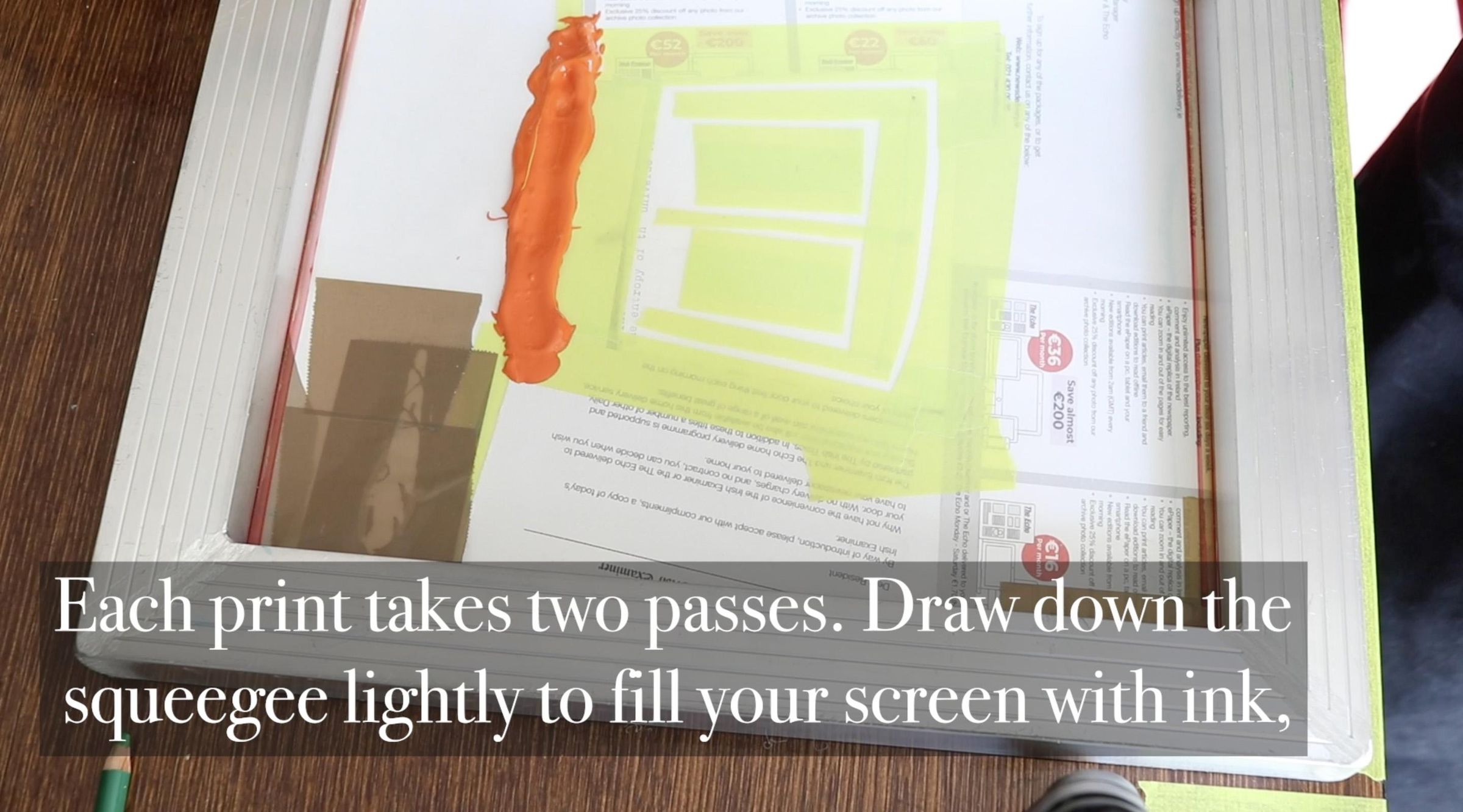 Easy Stencil Screen Printing 8 Steps Instructables