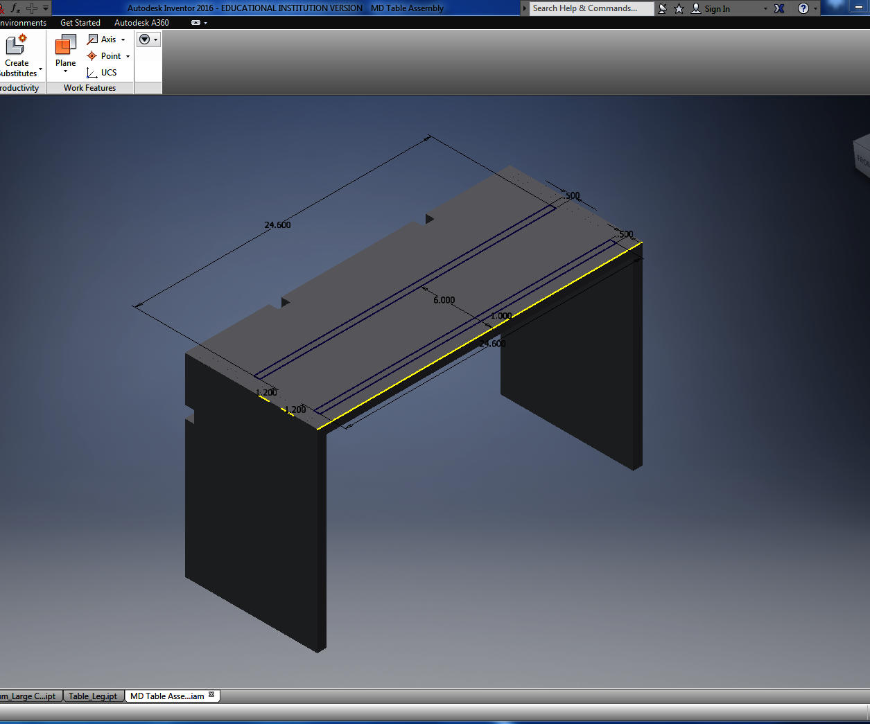 CNC Nabi Tab 20"/24" Table Stand