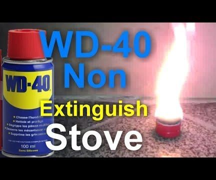 WD-40 Non Extinguish Stove - Survival Life Hack
