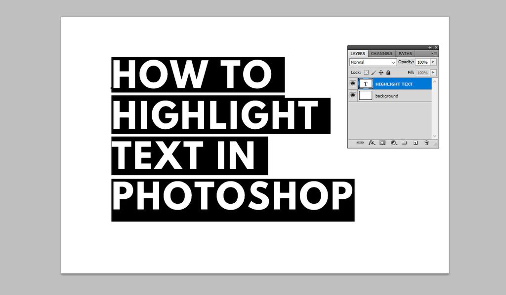 How to Highlight Text in Photoshop : 6 Steps - Instructables