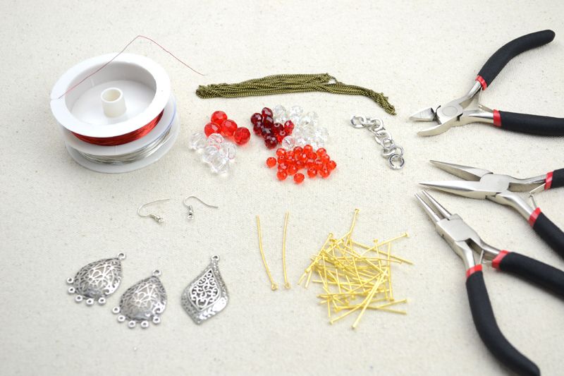 Free Beaded Jewelry Designs-Swarovski Necklace and Earring Set