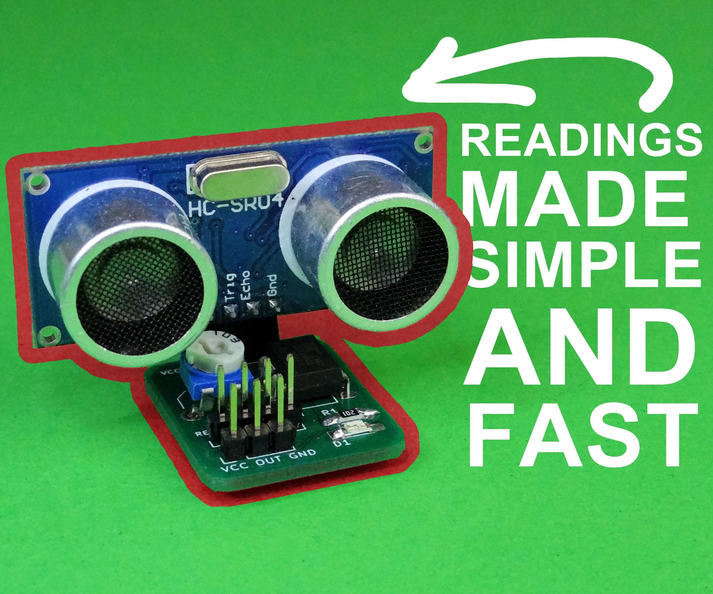 HC-SR04 Reader Module to Relieve Arduino