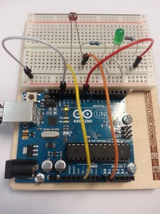 Fade LED Using Light Dependent Resistor