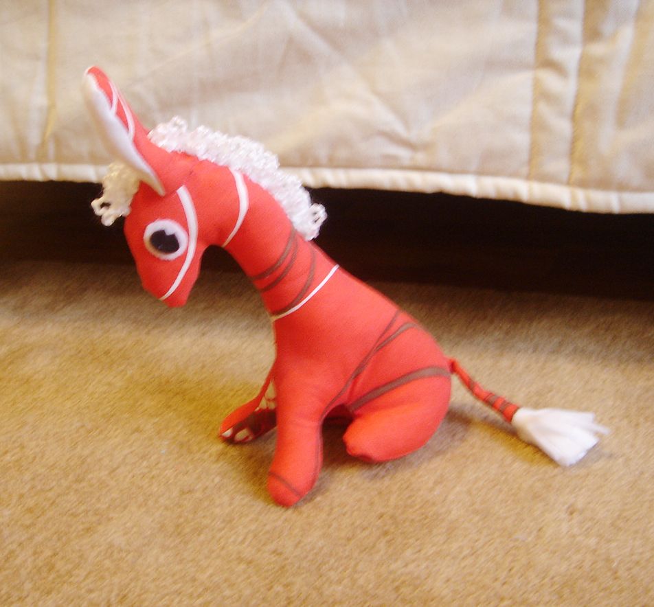 Make Your Own Donkey With Crocheted Mane