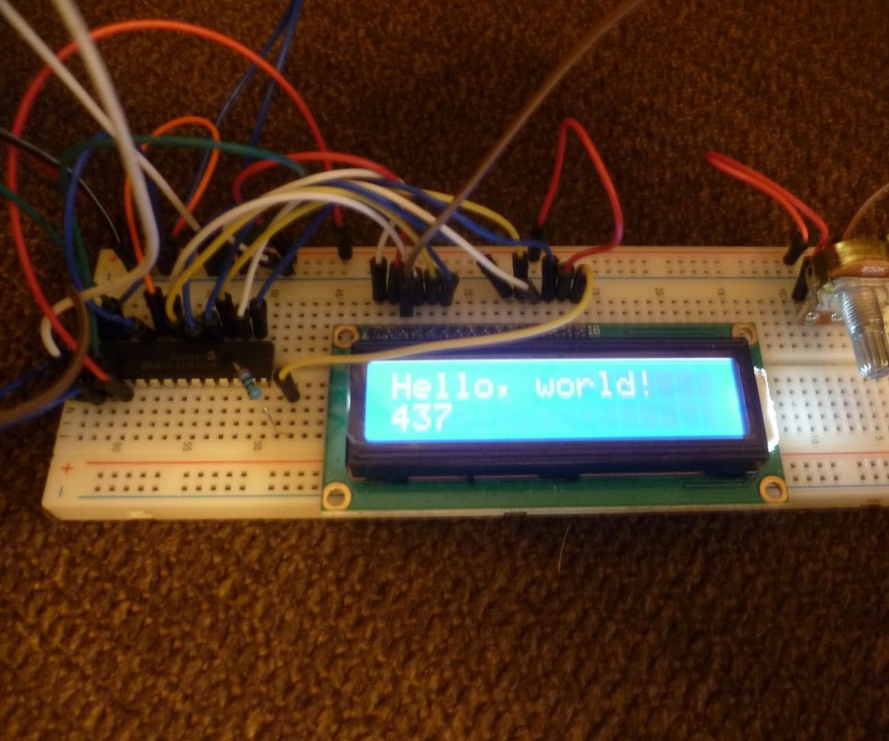 DIY I2C LCD Display With Inputs