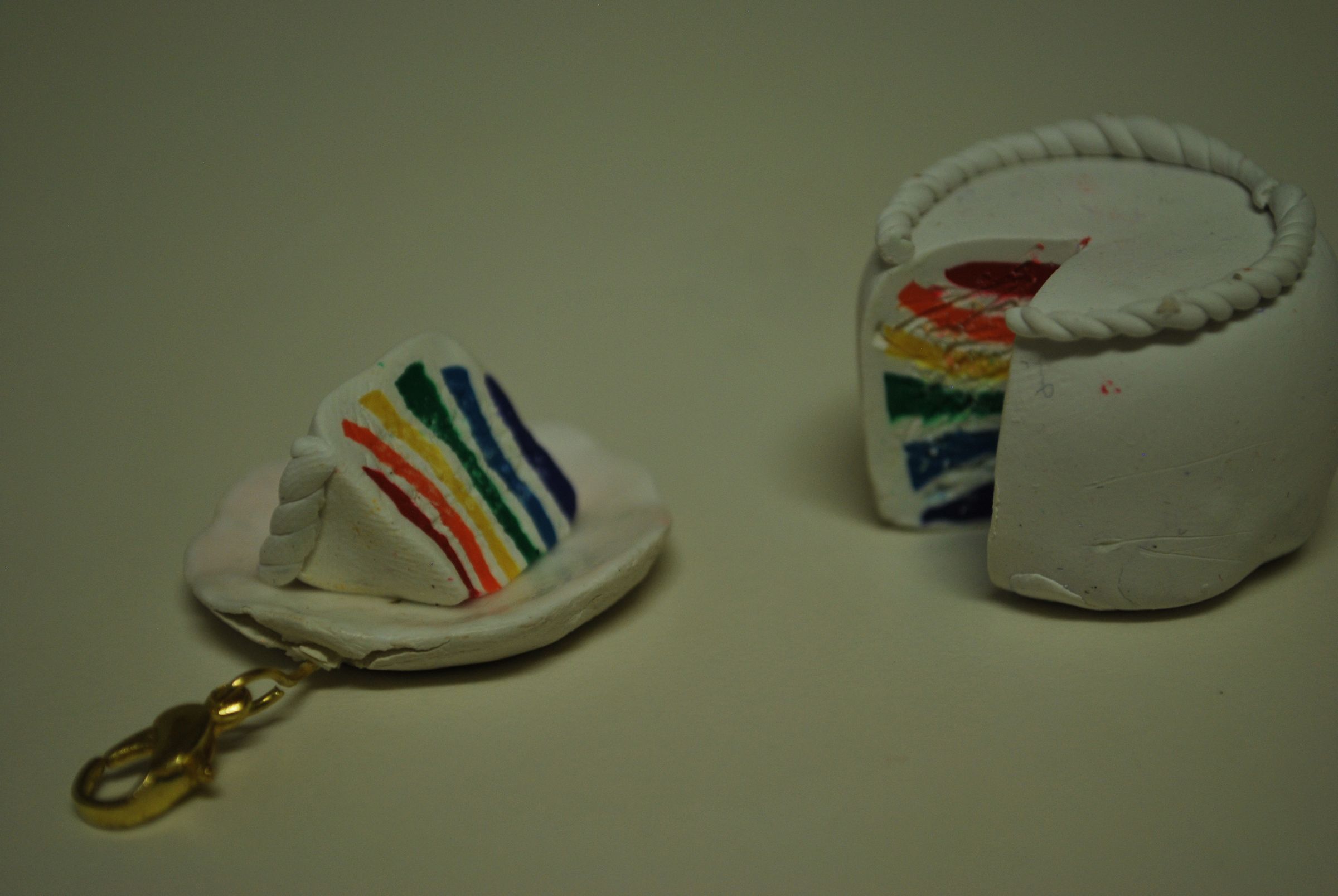 Rainbow Cake Necklace