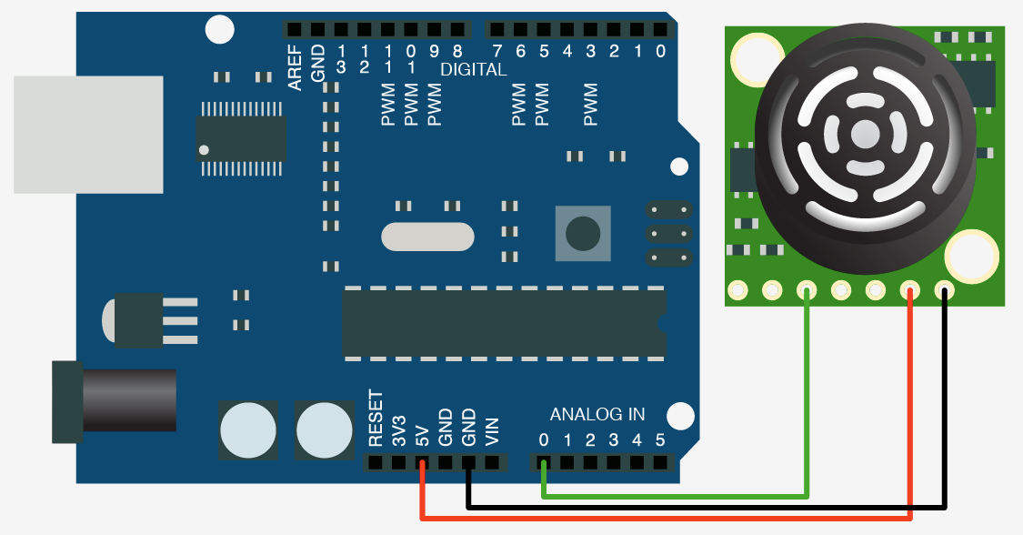 MaxBotix MB1240 Ultrasonic Distance Sensor - XL-MaxSonar-EZ4 For Arduino & Robotics