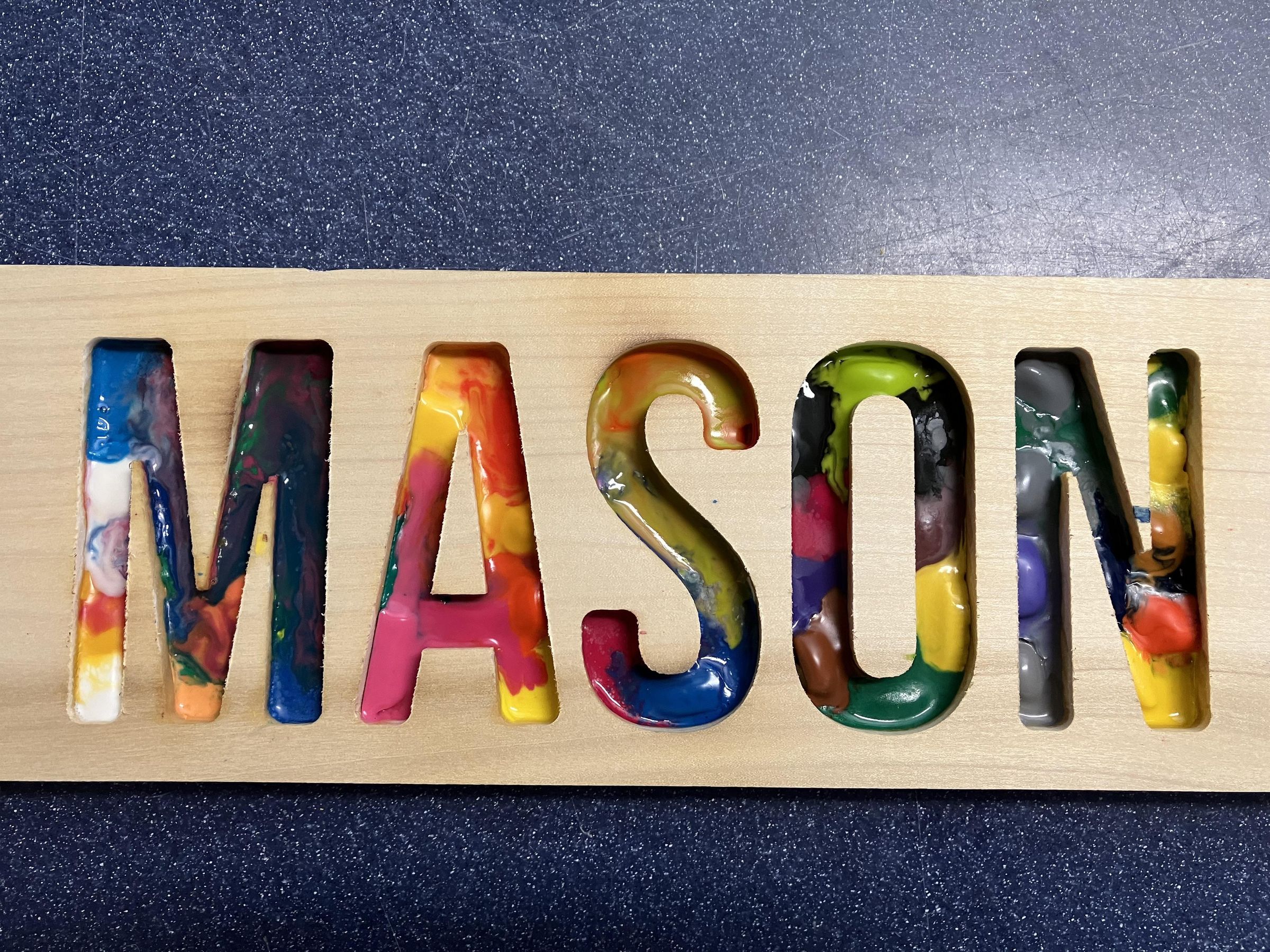 Melted Crayon Name Plate 3 Steps (with Pictures) Instructables