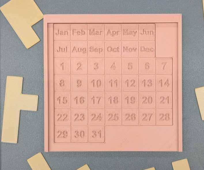 Daily Calendar Puzzle