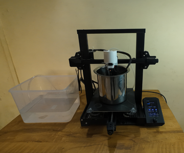Auto-Chef Robot Made Using Old 3d Printer Cooking Soup !