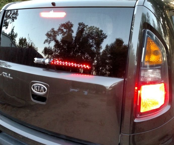 Star Wars Lightsaber Brakelight on Wiper
