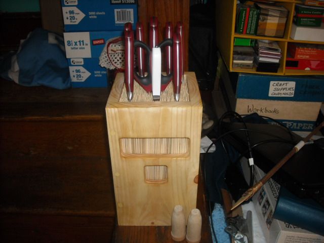 Bamboo Knife Block