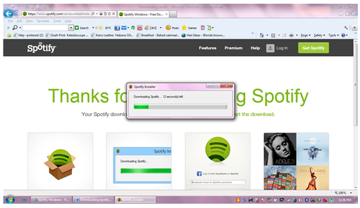Downloading Spotify