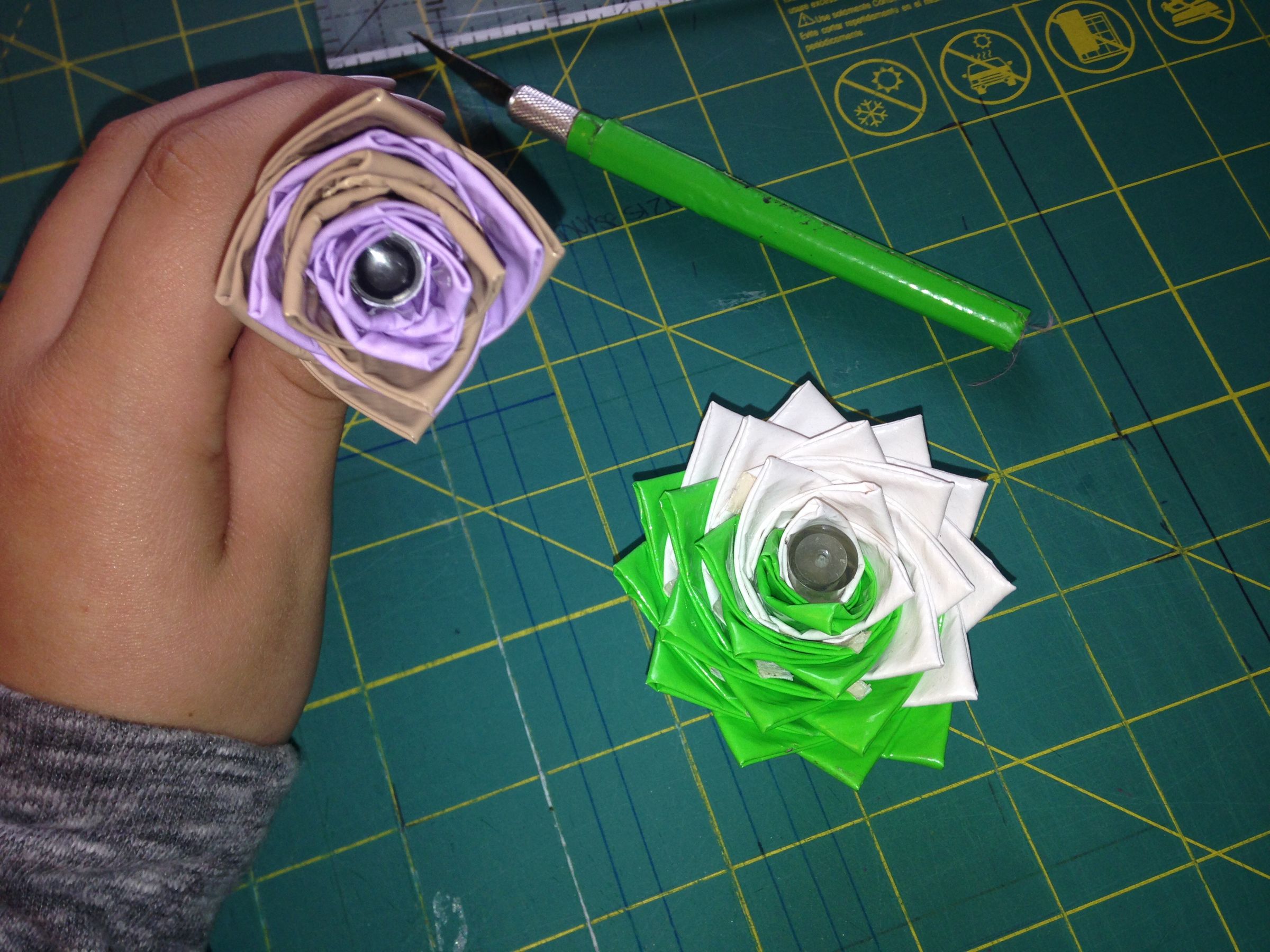 Duct Tape Flower Pen