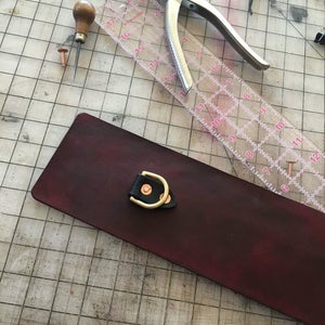 Add Dee Rings, Draw Your Stitch Line, and Punch Your Stitch Holes