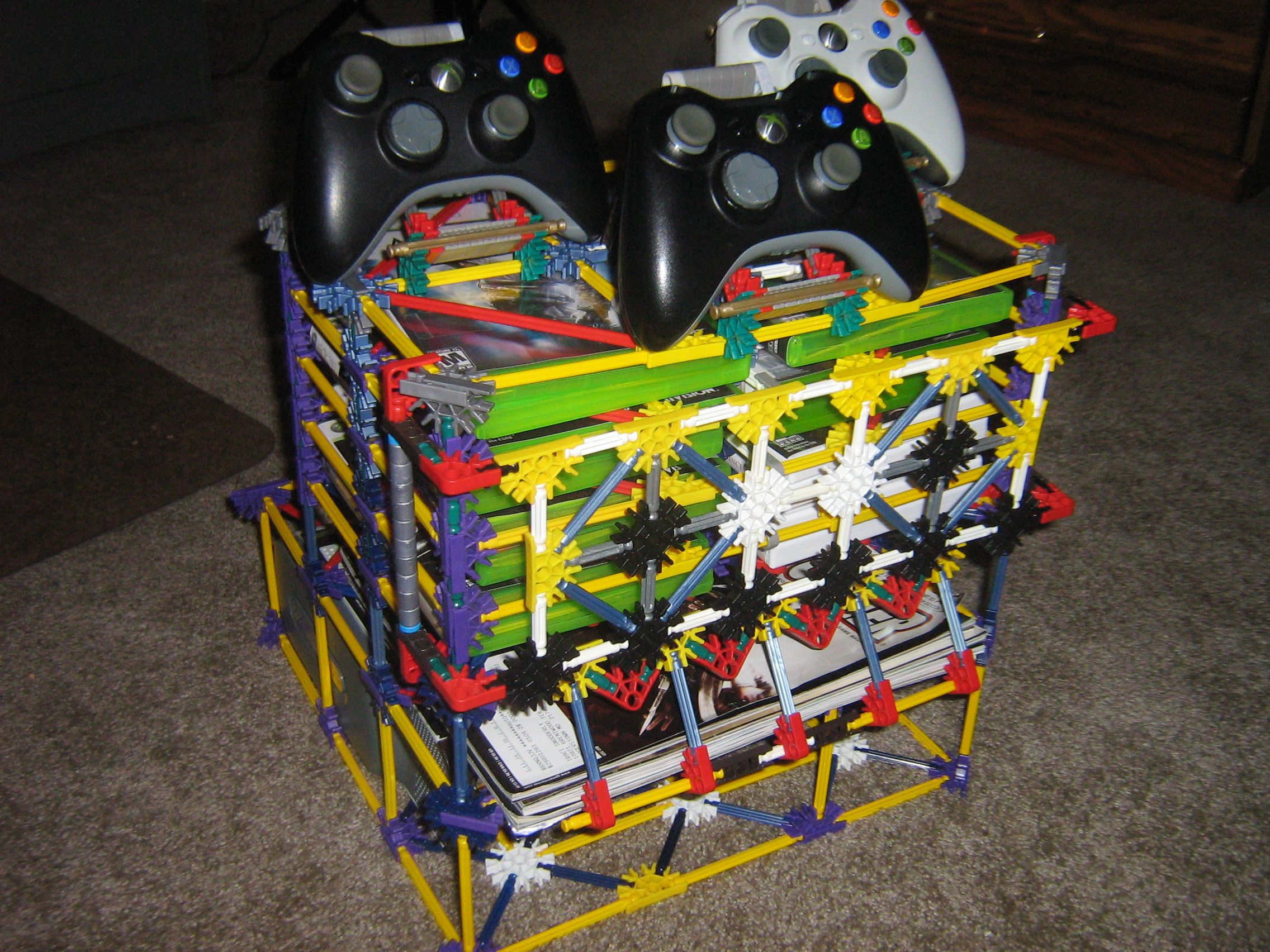 Xbox 360 Console Controller Game and Guide / Magizine Stand