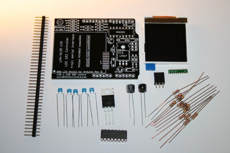 RGB LCD Shield for Arduino 65K Color KIT V2 Assembly Guide