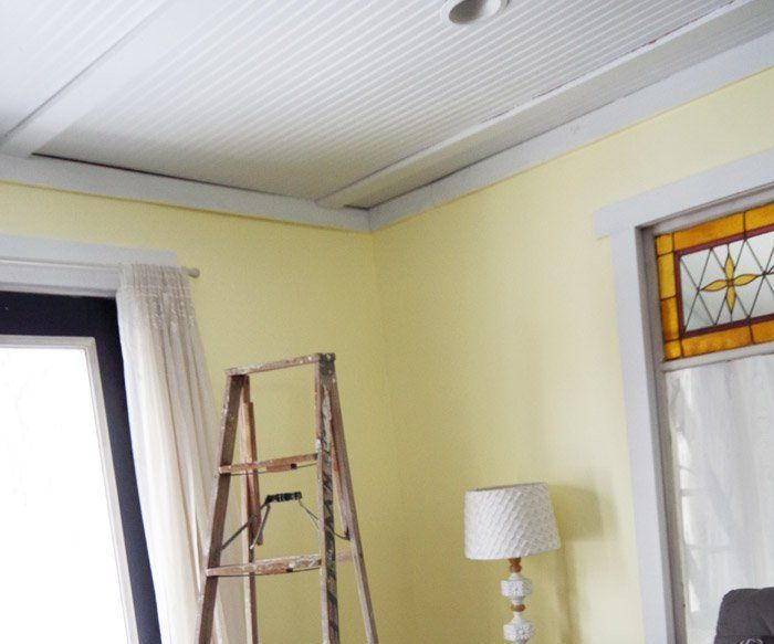 Blanket Storage Shelves Out of My Grandpa’s Old Wooden Ladder