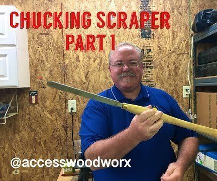 Chucking Scraper for Turning Bowls on Lathe