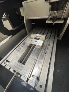 Low Profile Vise for Desktop Size Milling Machines.