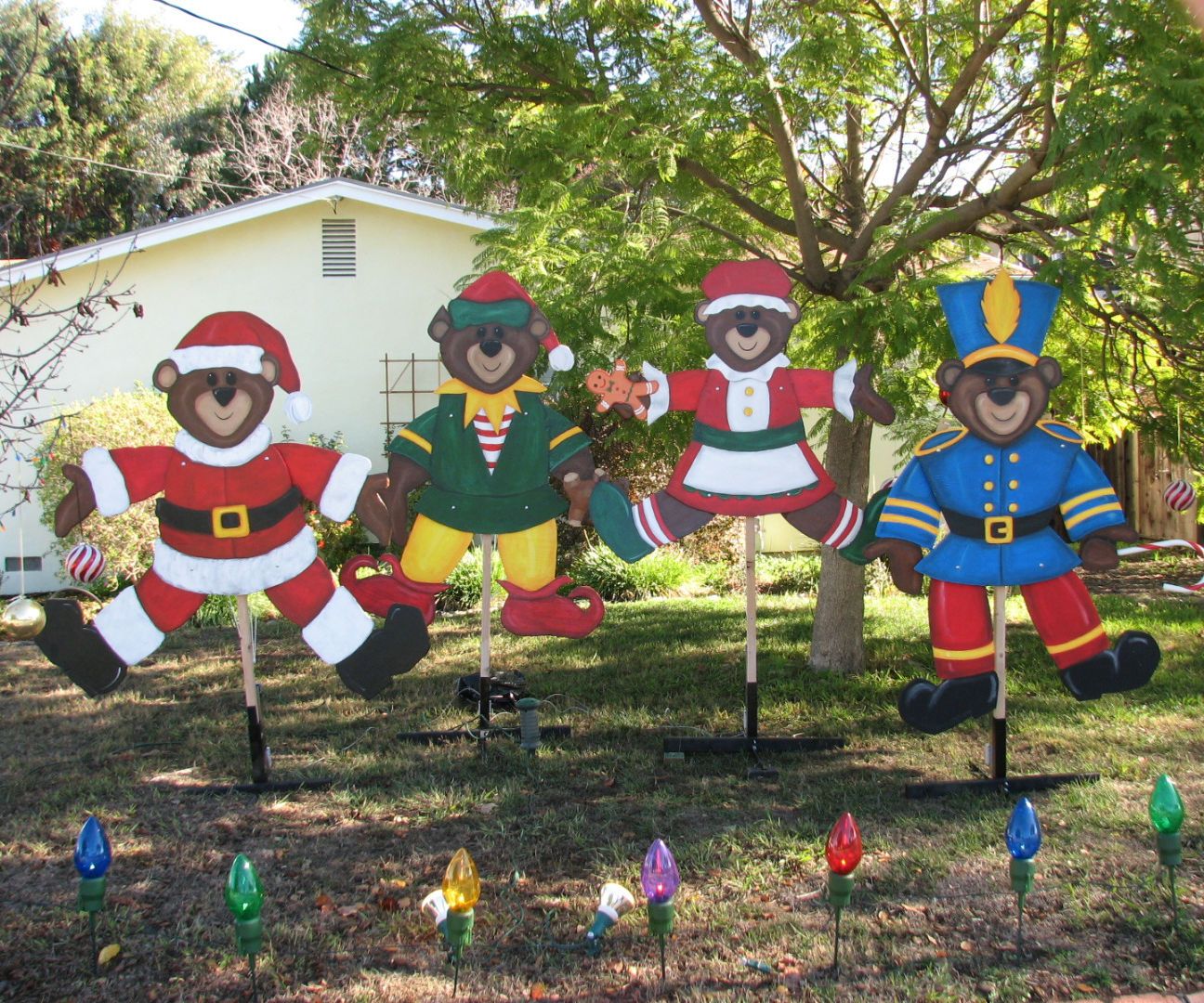 Christmas Jumping Jack Bears