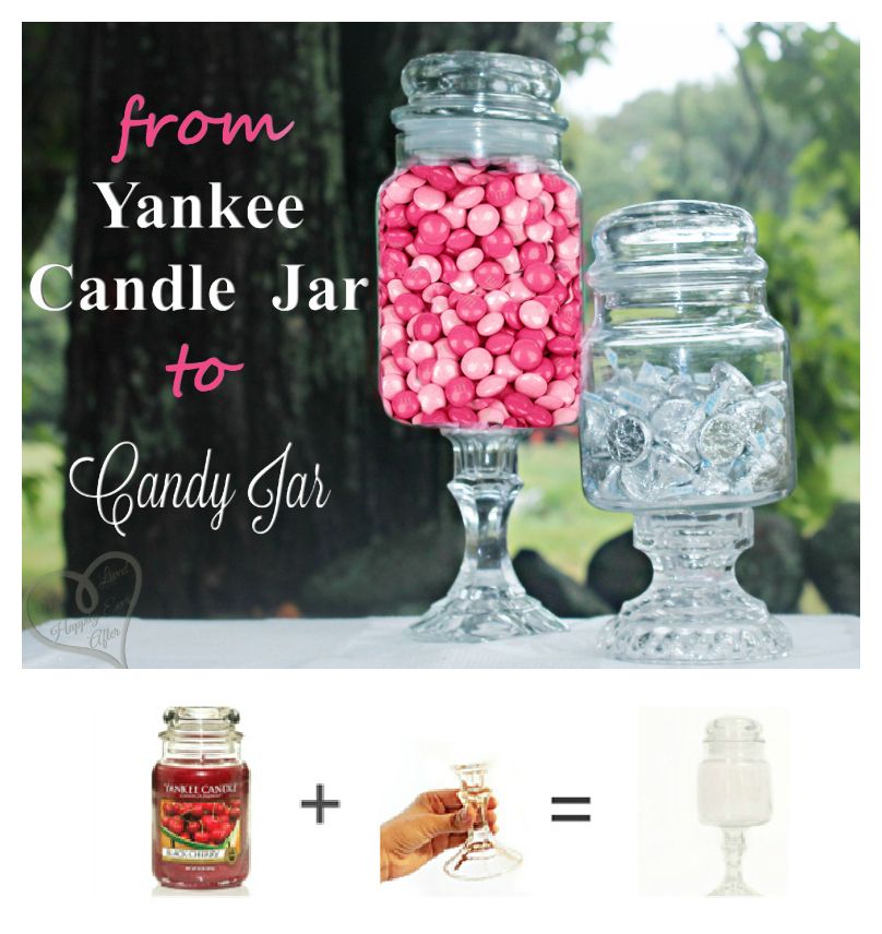 Yankee Candle Jar to Candy Jar!