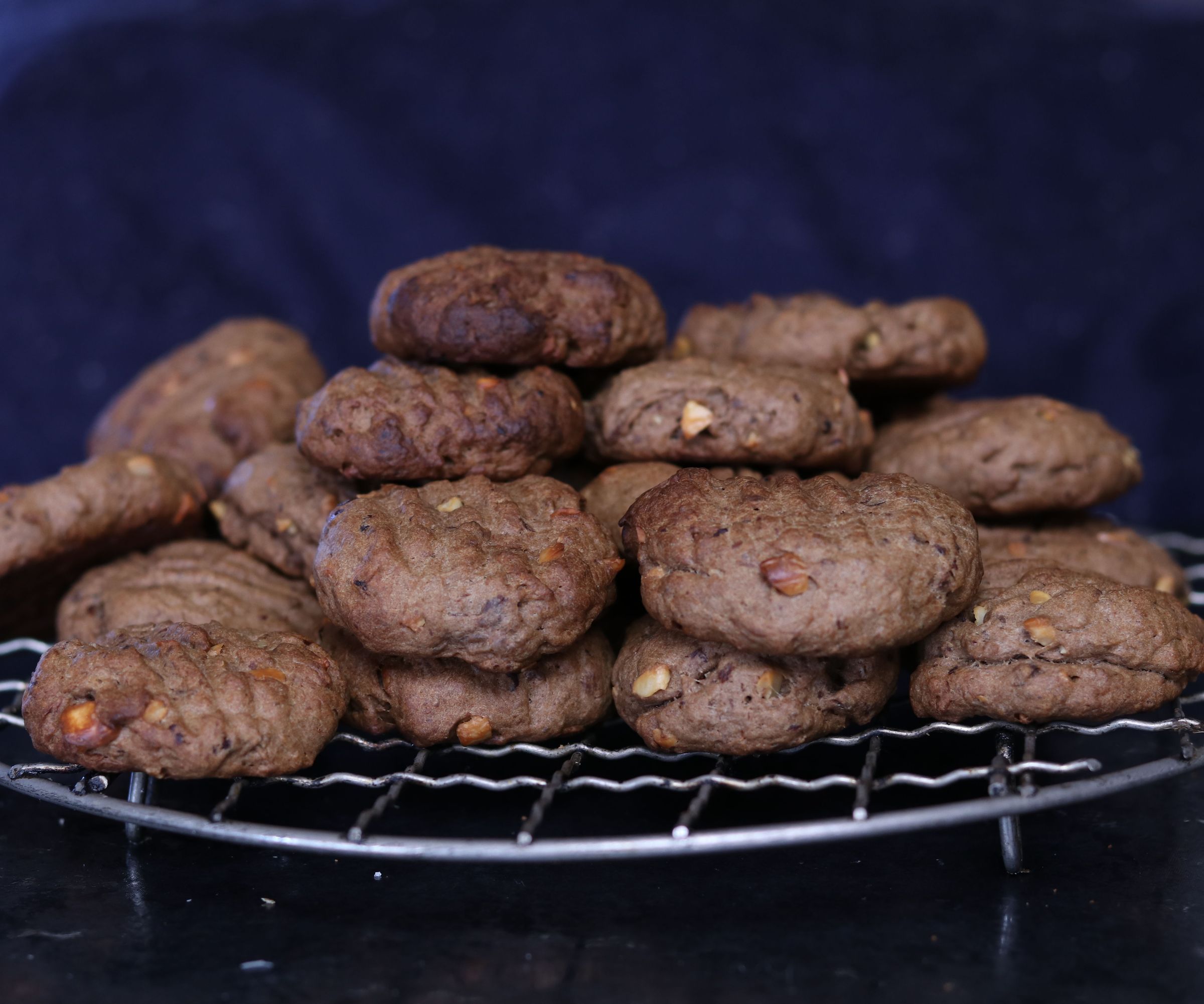 Chocolate Peanut Sourdough Cookies 