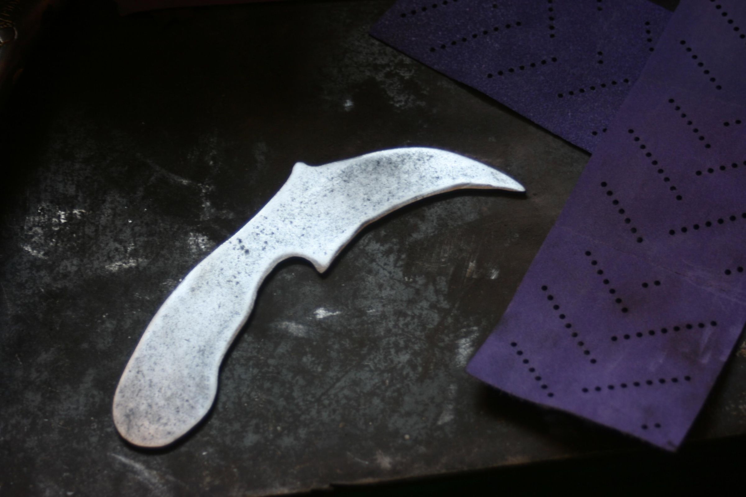 DIY Karambit Out of a Saw Blade Without CNC 6 Steps Instructables