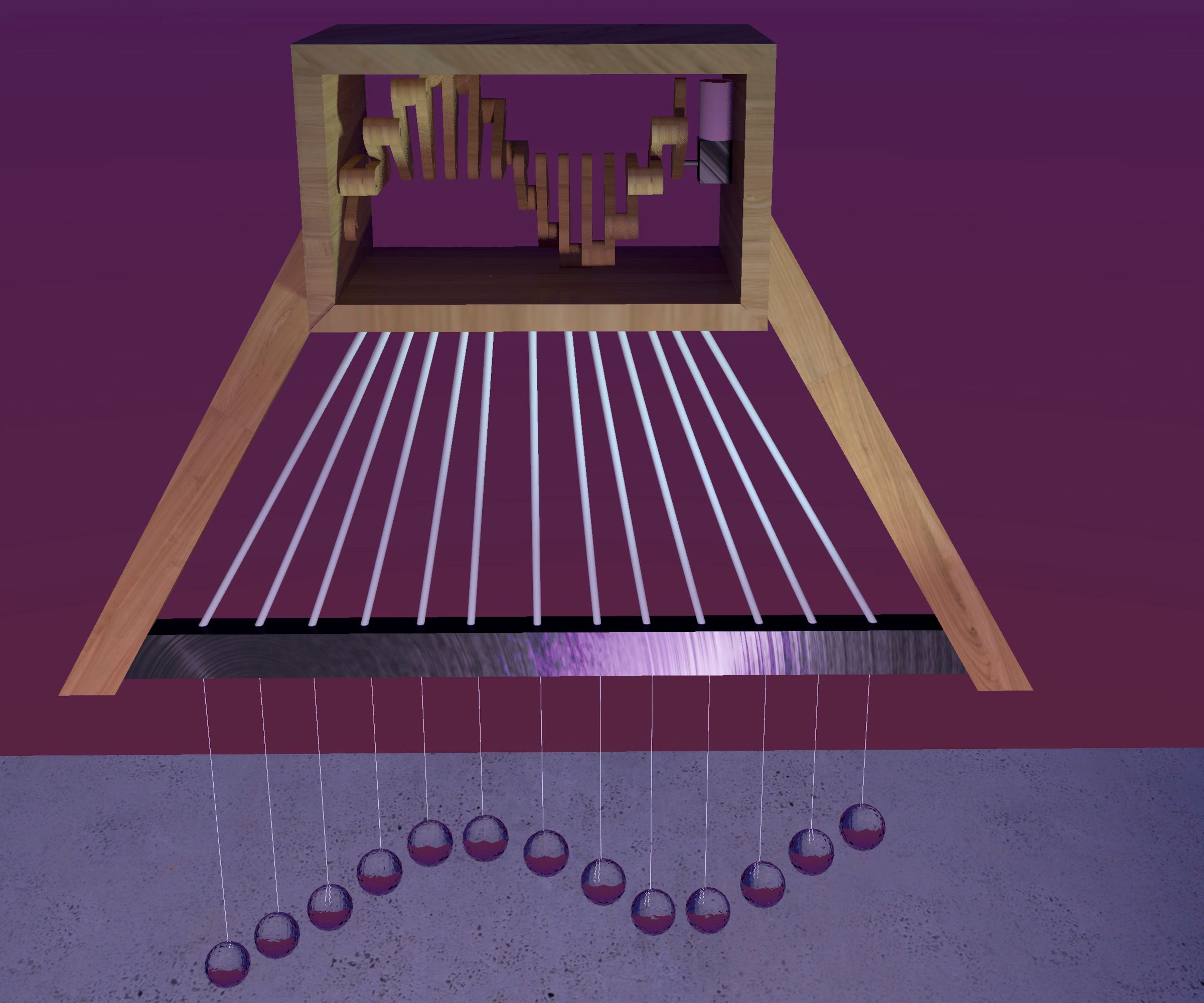 DIY Kinetic Chandelier