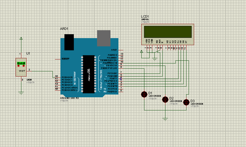 LM35 Temperature Sensor LCD Display Arduino Project : 7 Steps ...