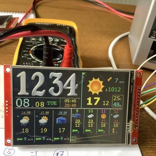 Advanced ESP32 Internet Weather Station With 5 Day Forecast : 9 Steps ... Circuit Diagram