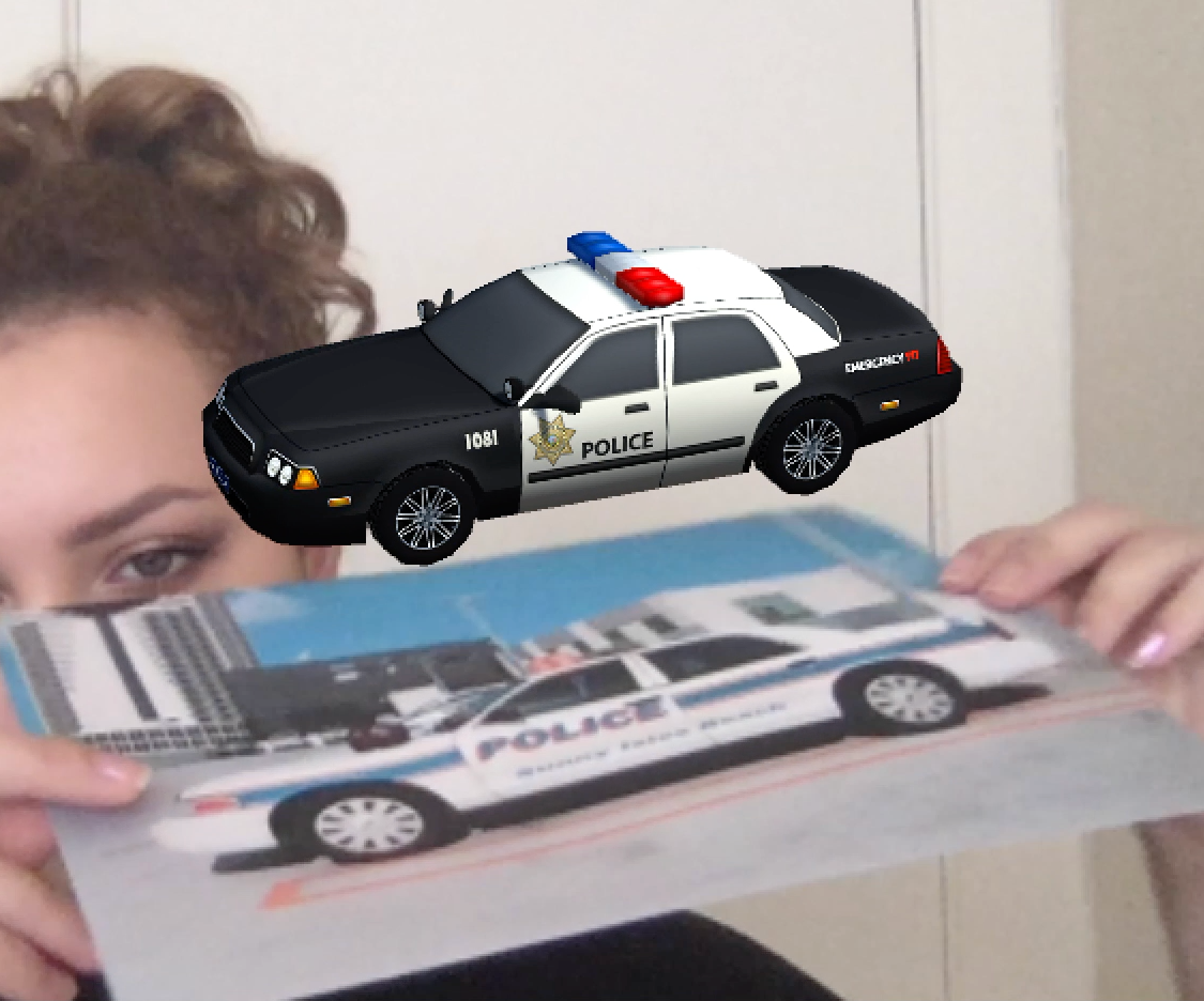 Augmented Reality Police Car