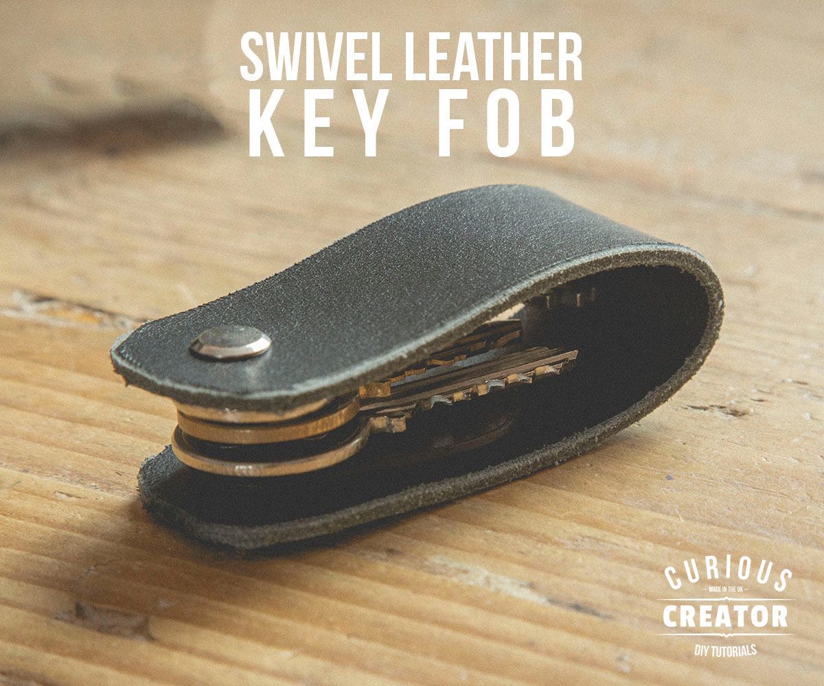 Swivel Leather Key Fob
