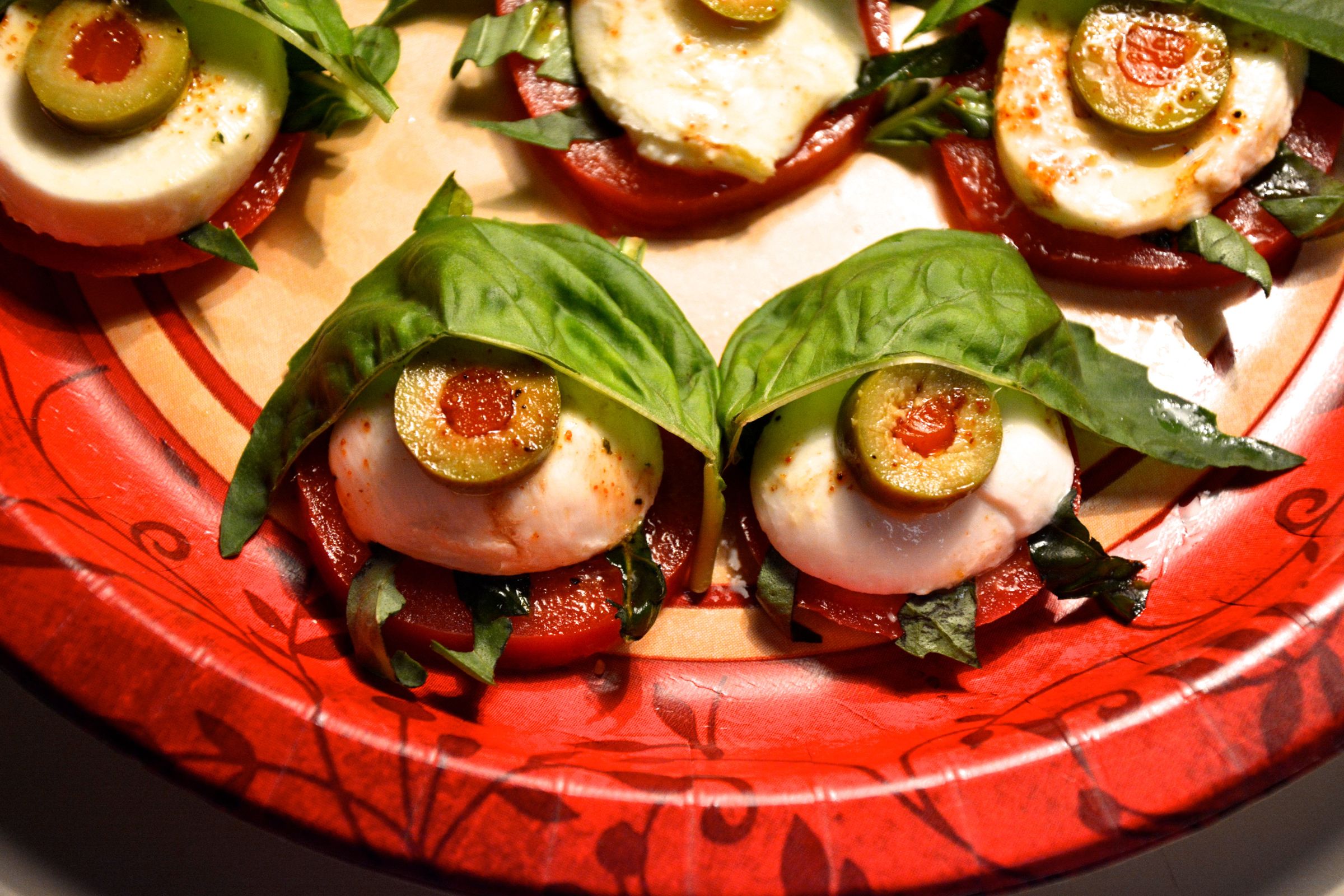 Eyeball Caprese Salad