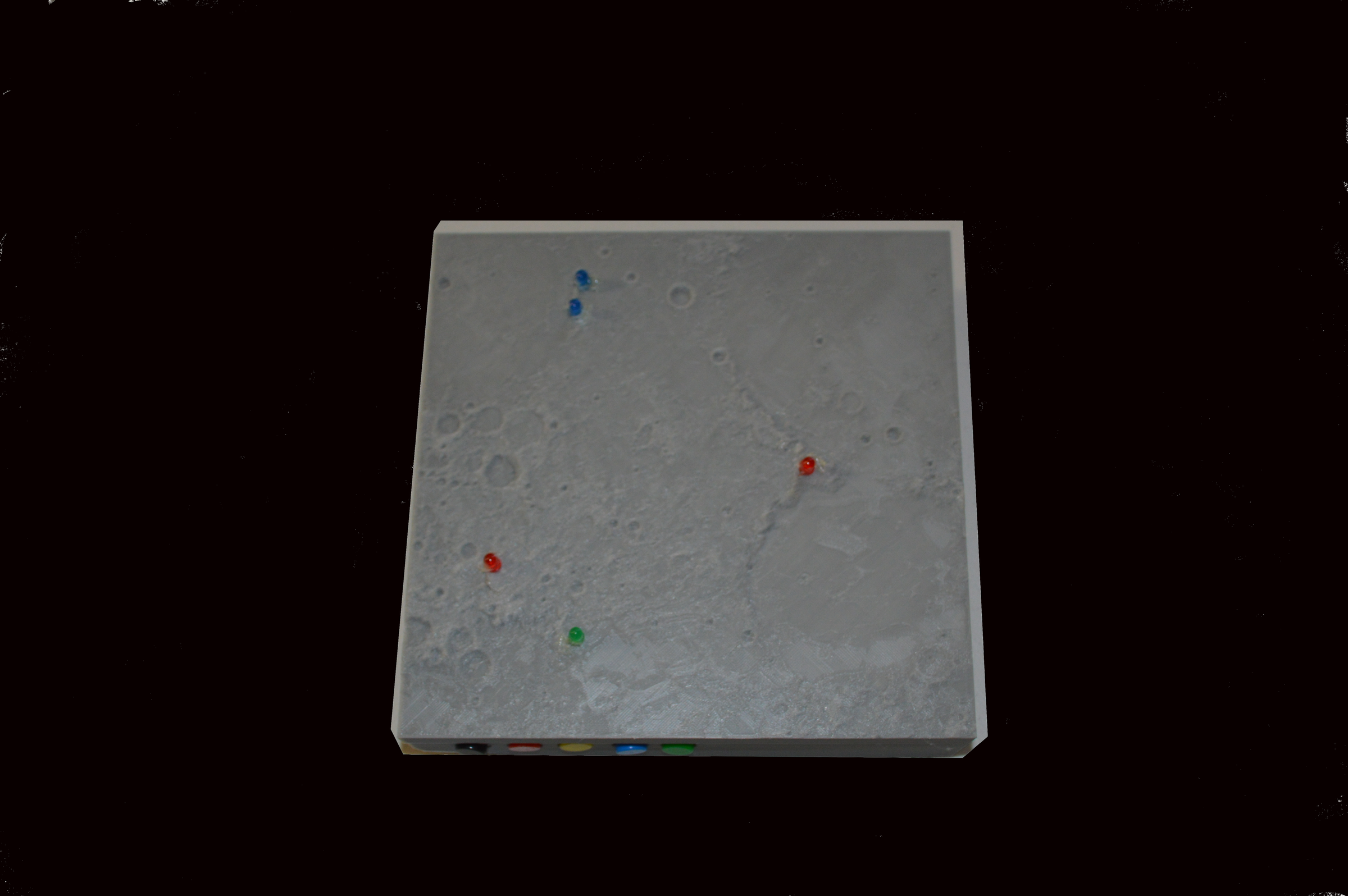 3D Print a Lighted Moon Landing Map