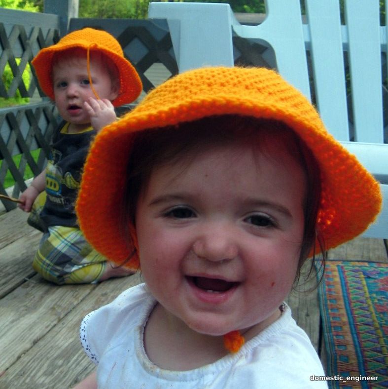 Simple Orange Sun Hat