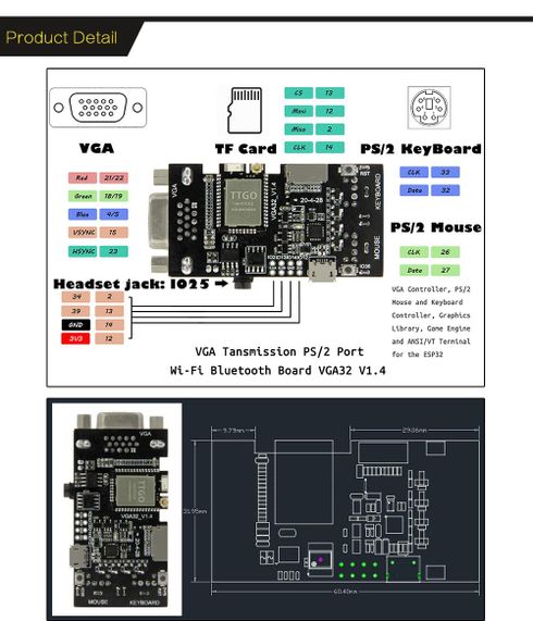 A VGA Computer Based on ESP32 and FabGL With Sound, Graphics, and ...