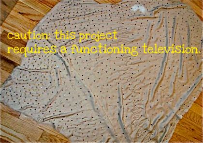 How To: Turn an Old Bedsheet into an Evening Shawl