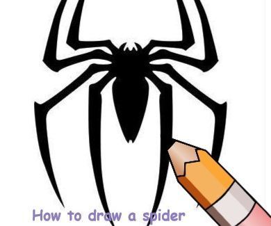 How to Draw a Spider (Spiderman Inspired)